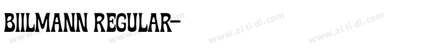 Biilmann Regular字体转换